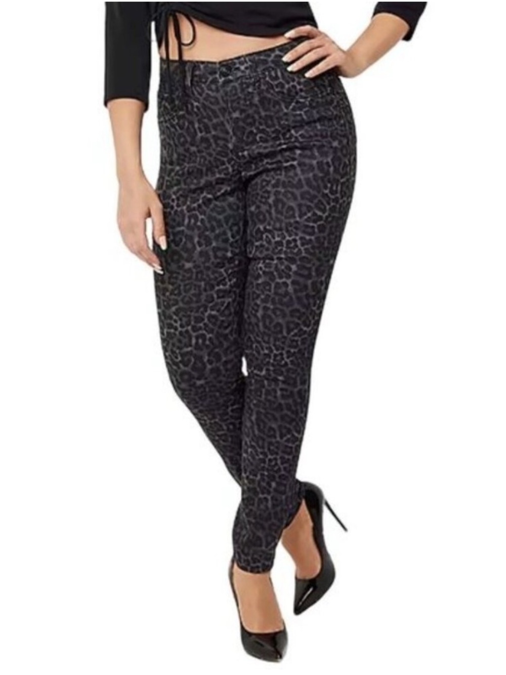 Bold Elements High Rise Curvy Skinny Jean Tummy Control Stretch Size 6 SHORT